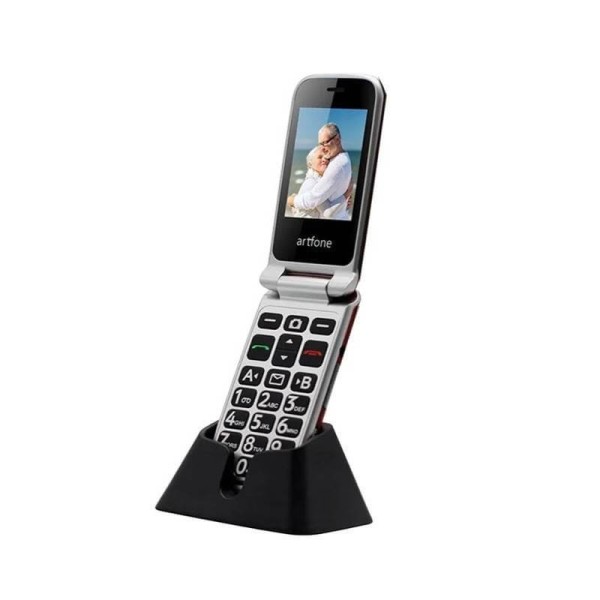Telefon na tipke Artfone C10 preklop Black