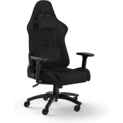 Corsair TC100 Gaming ChairRelaxed, Fabric Black/Black120kg