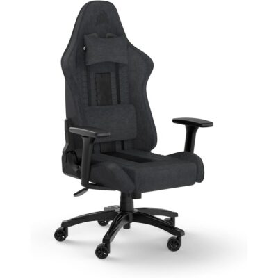 Corsair TC100 Gaming ChairRelaxed, Fabric Black/Grey120kg