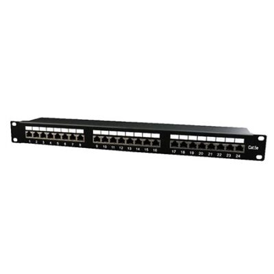 PATCH PANEL 24 PORTA cat.5e, shielded, NPP-C524-002, designed for 19” standard, 483x111x45 mm