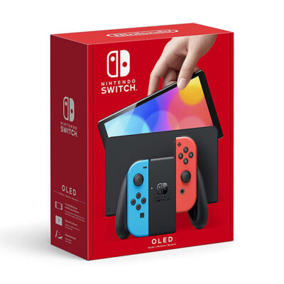 Nintendo Switch OLED Console – Red & Blue Joy-Con