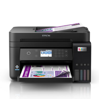 Printer EPSON EcoTank L6270 print/scan/copy. Rezolucija 4.800 x 1.200 dpi. 33str/min Monokrom.20str/min Colour. ADF.Duplex.USB, LAN.WiFi. tinte br.101