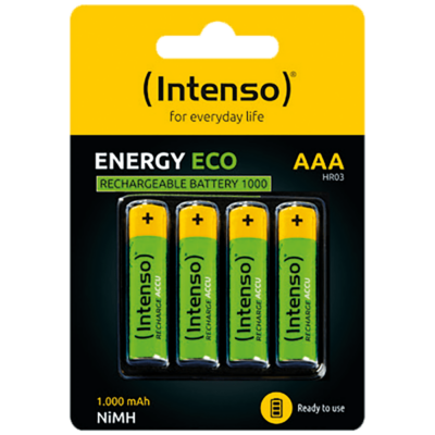 (Intenso) Baterija punjiva AAA / HR03, 1000 mAh, blister 4 kom – AAA / HR03/1000