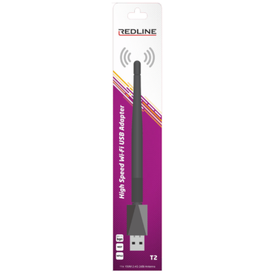 REDLINE Wi-Fi mrežna kartica, USB, 2.4 GHz, 2 dB, 150 Mbps, RT7601 – T2 WiFi antena