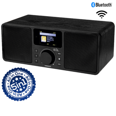 SAL Internet radio, FM , DAB, Bluetooth , 5u1 – INR 5000/BK