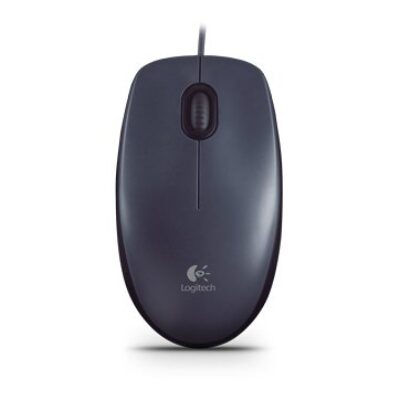 LOGITECH M90 Corded Mouse – GREY – USB – EWR2