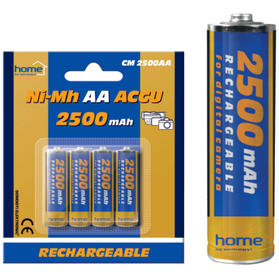 home Baterija punjiva AA, 2500mAh, blister 4 kom – CM 2500AA