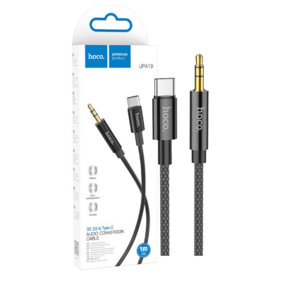 hoco. Audio kabl USB type C na 3.5 mm, 1.0 met – UPA19 Black