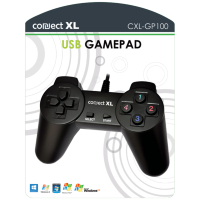 Connect XL Gamepad za PC, 14 tipki/tastera (8-way), konekcija USB – CXL-GP100