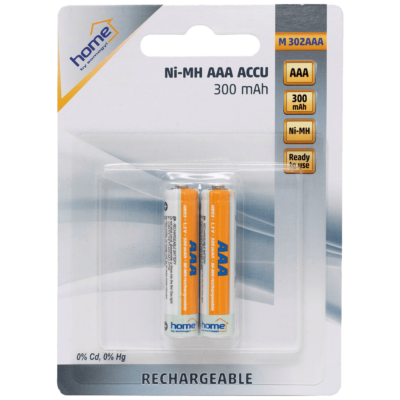 home Baterija punjiva AAA,  NiMh, 300mAh, blister 2 kom – M 302AAA