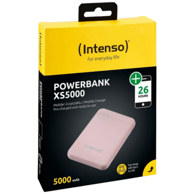 (Intenso) Prijenosni punjač za mobitele i tablete 5000mAh – POWERBANK XS5000 Rose