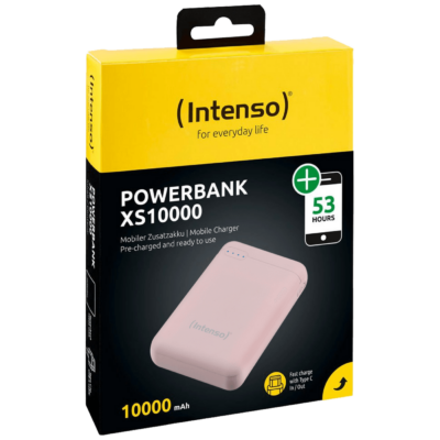 (Intenso) Prijenosni punjač za mobitele i tablete 10000mAh – POWERBANK XS10000 Rose