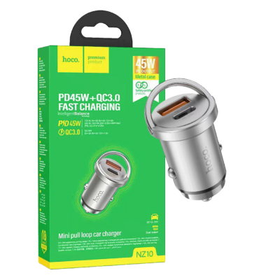 hoco. Auto punjač, brzi, PD45W+QC3.0 – NZ10 Handy