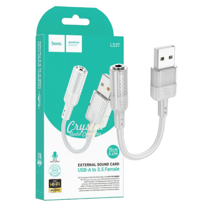 hoco. Adapter za slušalice, USB type A na 3.5 mm – LS37 Spirit