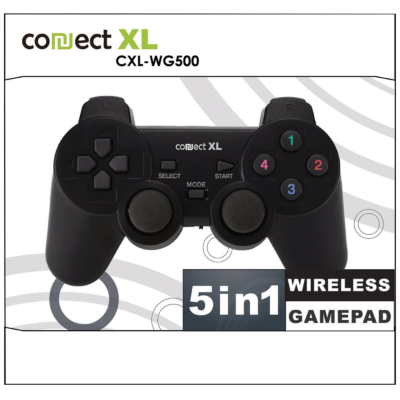 Connect XL Gamepad wireless, 5u1, PC i PS1/2/3,  2,4GHz, 10met – CXL-WG500