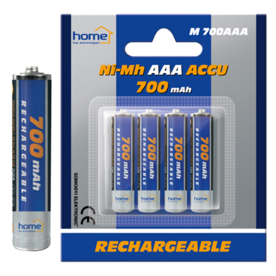 home Baterija punjiva AAA, 700mAh, blister 4 kom – M 700AAA