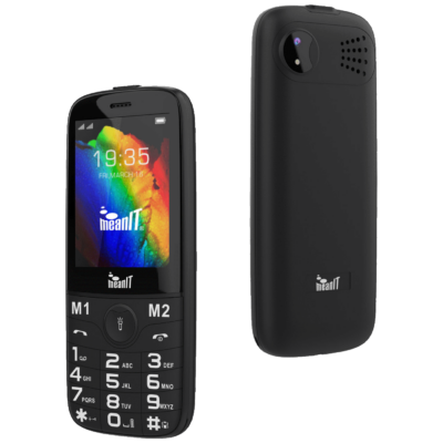 MeanIT Telefon mobilni, 2.8” ekran, Dual SIM, Led svjetiljka – SENIOR 20, Crni