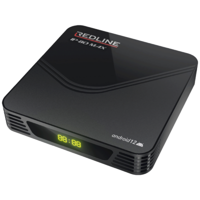 REDLINE Prijemnik IPTV@Android, 4K, 4 / 32 GB, USB, WiFi – IP-80 Max