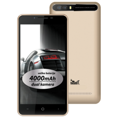 MeanIT Smartphone 5”, Dual SIM i kamera, Quad Core, 1/8GB, 4000mAh – C41