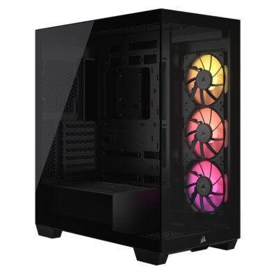 CORSAIR 3500X ARGB Mid-TowerCase, Black, 3xRS120 ARGB fansRadiator 360mm, GPU 410mm