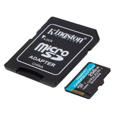 Kingston microSD 256GBCanvasGoPlusr/w:170MB/s/90MB/s,with adapter