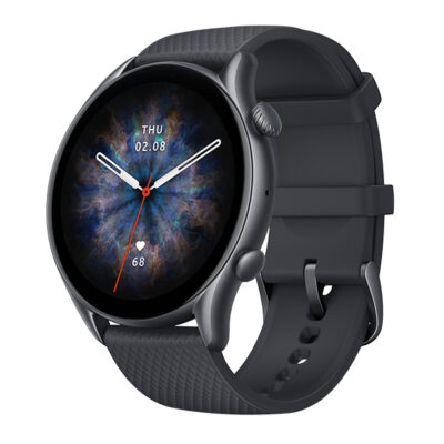 Amazfit GTR 3 PRO Black Ultra HD AMOLED Display; 12 day battery life;1.45”; 150 watch face