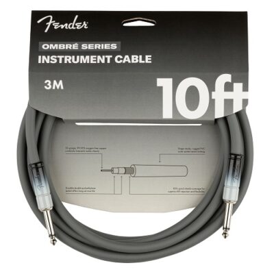 Fender kabel Ombré Instrument Cable, Straight/Straight, 10’, Silver Smoke