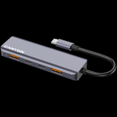 CANYON hub DS-18 5in1 USB-C Grey