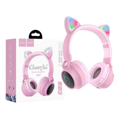 hoco. Slušalice bežične, Bluetooth – W27 Cat Ear Pink