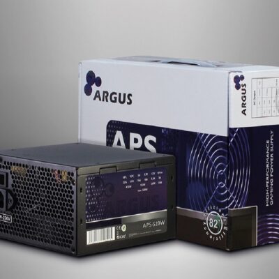 Inter-tech PSU Argus APS-520W12cm fan,  Mainboard 20+4Pin PCI-Express 6+2Pin, 4x IDE 4Pin (Molex)