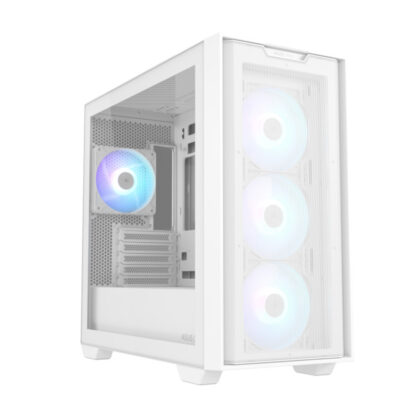 ASUS A21 PLUS TG ARGB WHITE4x 120mm ARGB fans, microATXMini-ITX,