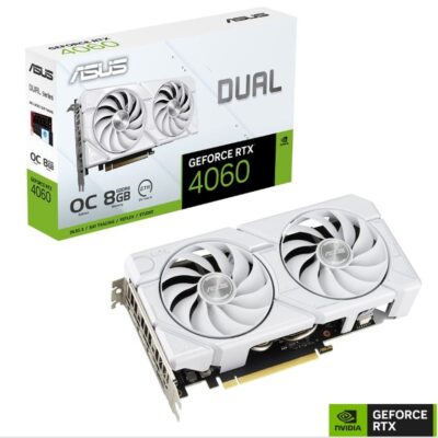 ASUS VGA DUAL-RTX4060-O8G-EVOWhite, nVidia GeForce RTX 40608GB GDDR6 128bit;HDMI,3xDP