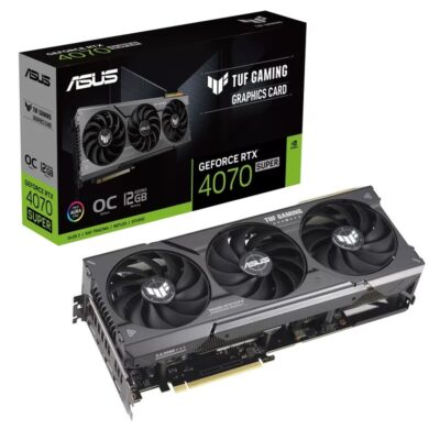 ASUS TUF-RTX4070S-O12G-GAMINGNVIDIA RTX 4070 SUPER, OC,12GB GDDR6X 192bit;HDMI,3xDP