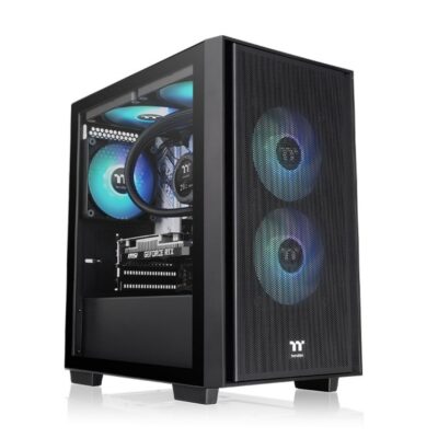 Thermaltake Versa H16 TG ARGB Micro Tower Case, mATX,TG panel, 3x 120mm ARGB fans