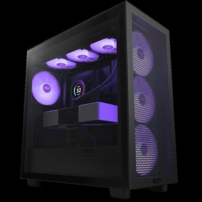 NZXT CASE H7 FLOW BLACK RGB Mini-ITX, Micro-ATX, ATX Mid-Tower, 4x fans