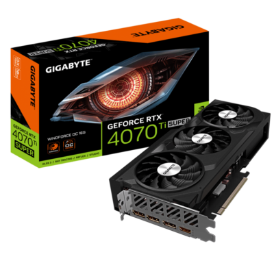 Gigabyte VGA RTX 4070 Ti Super Windforce OC 16G, GDDR6X,256bit, 3x DP, 1x HDMI