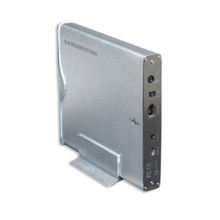 Kućište za externi 5,25″ DVD MANHATTAN, Slim IDE, USB+FireWire, 702928