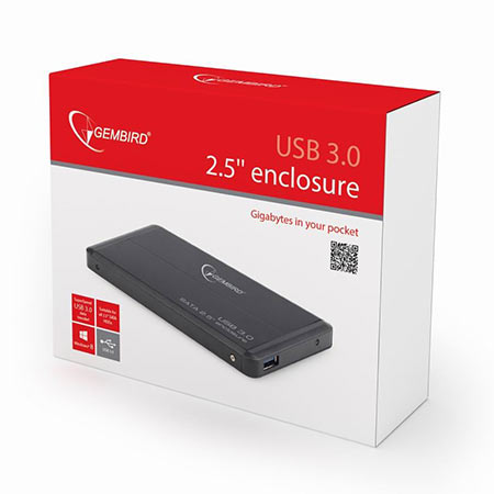 Kućište za externi 2,5″ HDD GEMBIRD EE2-U3S-2 SATA/USB 3.0, black