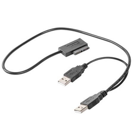 USB to slim SATA slim 13-pin drive, SSD/DVD, GEMBIRD A-USATA-01