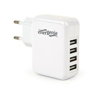 USB univerzalni strujni punjač GEMBIRD, 4-port, 5V, 3,1A, EG-U4AC-02, white