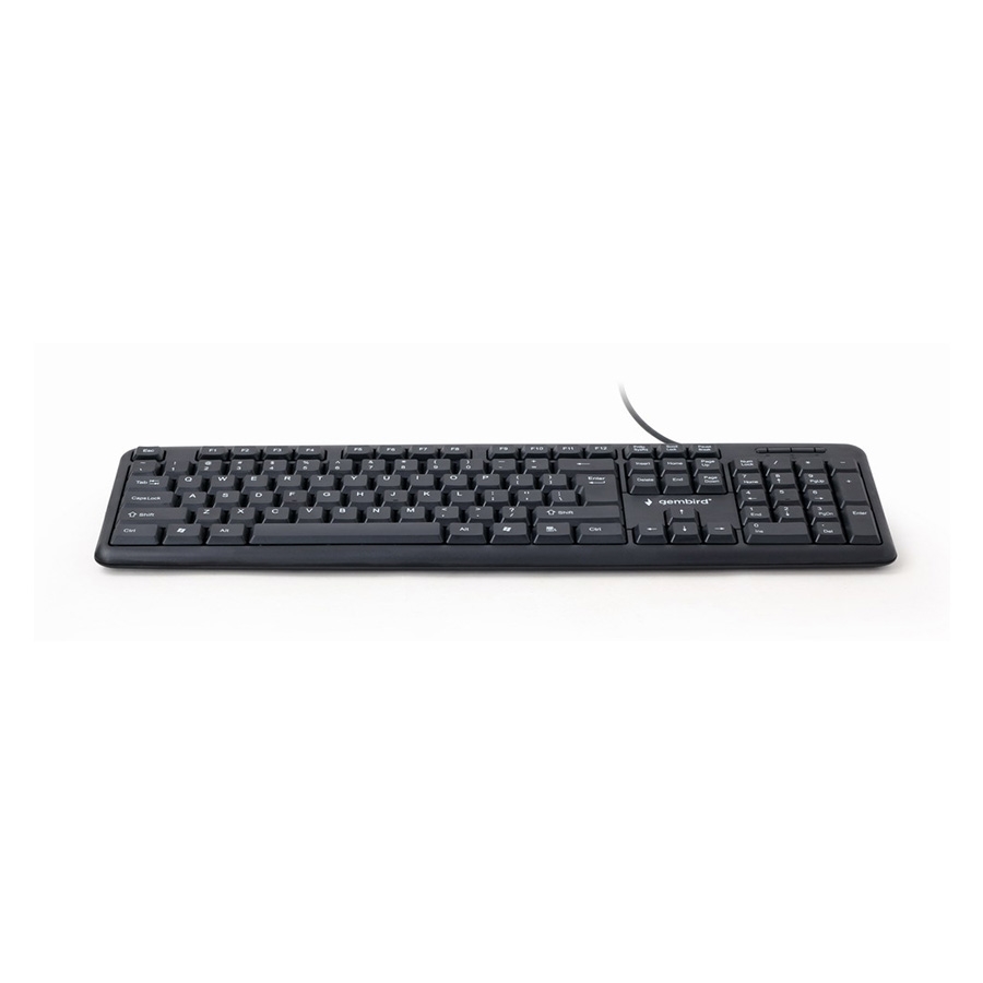 Tastatura GEMBIRD, KB-U-103, Standard keyboard, USB, US layout, black