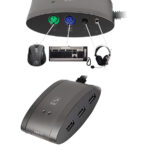 USB HUB za 3 uređaja, PS/2miš, tast., audio,7in1 CR, A4-MS-9