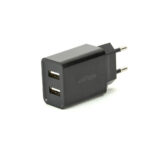 USB punjač GEMBIRD, 2 porta 2,1A, black, EG-U2C2A-03-BK