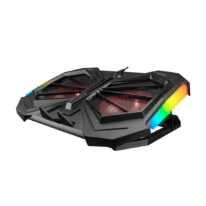 Postolje za notebook gaming RAMPAGE 15"-17"Addison AD-RC11 SPIDER black, ventilator 2x, USB 2x, RGB