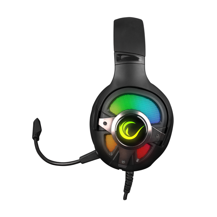 Slušalice sa mikrofonom gaming RAMPAGE RM-K77 VIPERA, black, PC/PS4, USB, 7.1, RGB LED