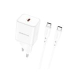 USB punjač sa kablom 1m Type-C to Type-C BOROFONE BN6 PD20W Type-C set white