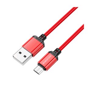USB kabal 1m BOROFONE BX87 Sharp charging data Micro red