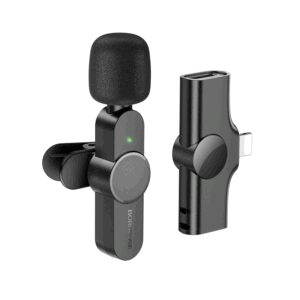 Mikrofon wireless iPhone/lightning BOROFONE BFK12 Trophy lavalier digital black