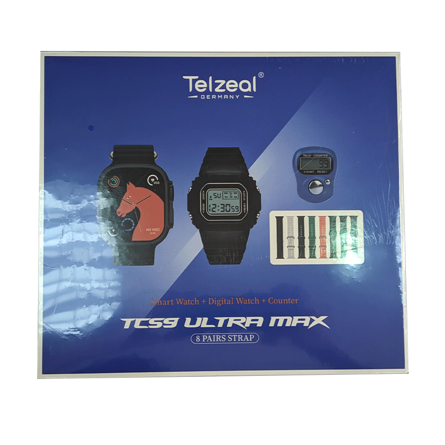 Pametni sat Telzeal TC59 Max Gift pack counter + 8 narukvica