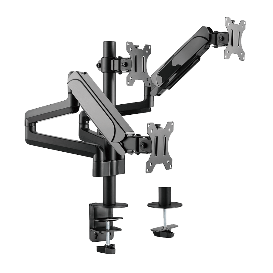 NOSAČ ZA TRI MONITORA GEMBIRD MA-DA3-01, montaža na stol, (full-motion), do 27”, up to 7 kg - Image 3